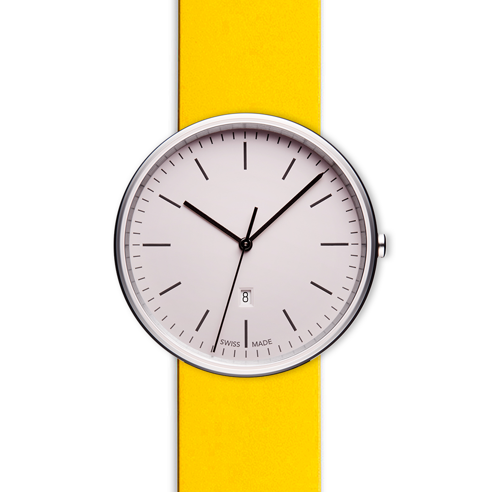 M38 date watch in polished steel