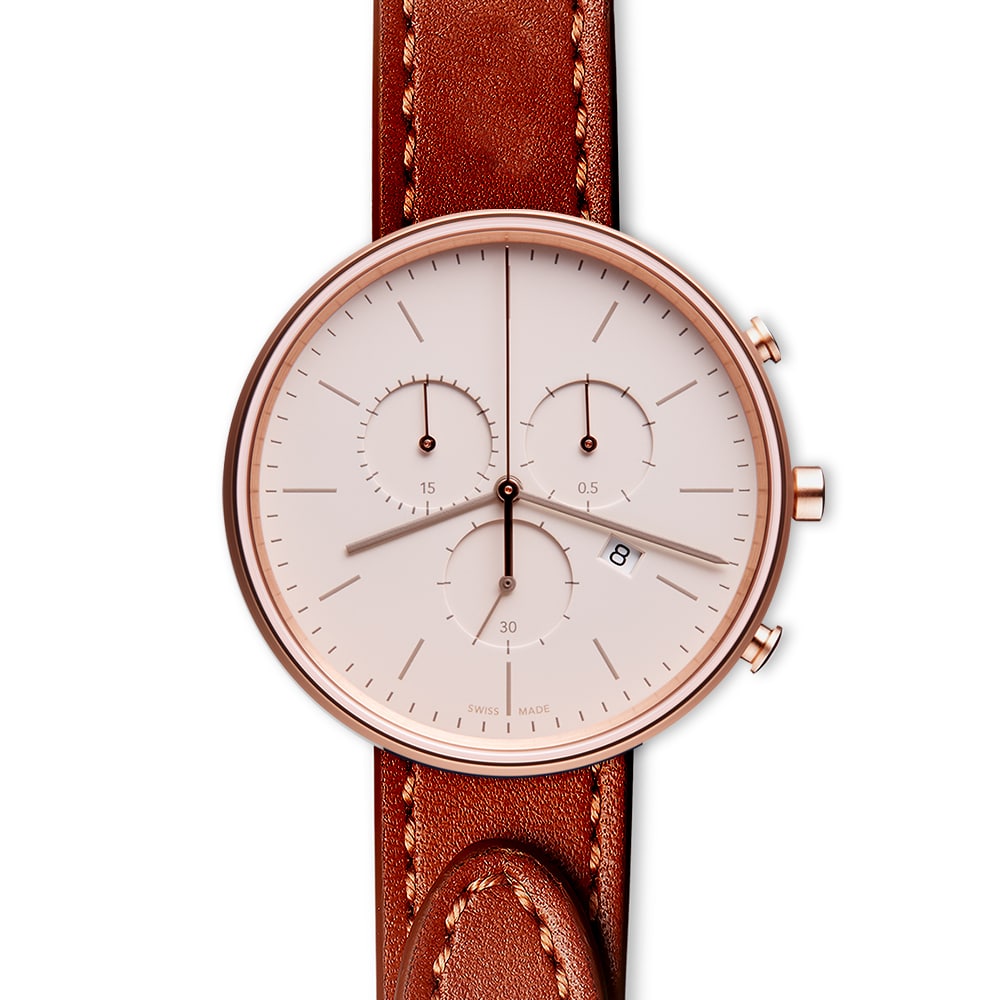 M40 chronograph watch in PVD rose gold
