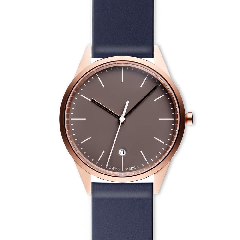 C36 date watch in PVD rose gold