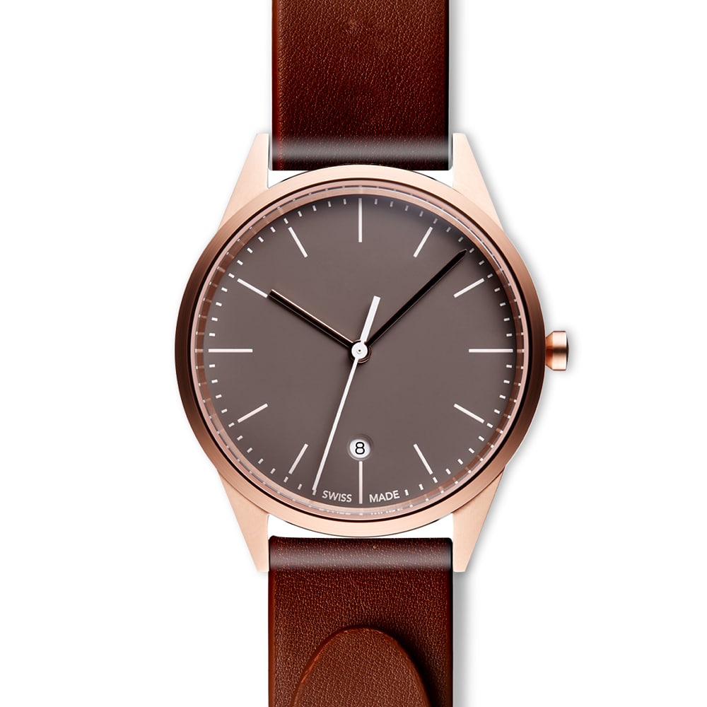 C36 date watch in PVD rose gold