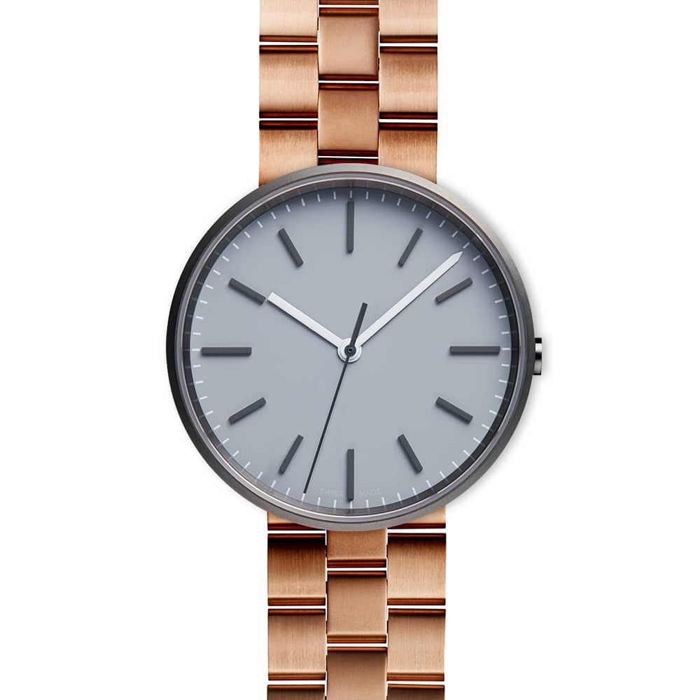 M37 PreciDrive three-hand watch in PVD grey