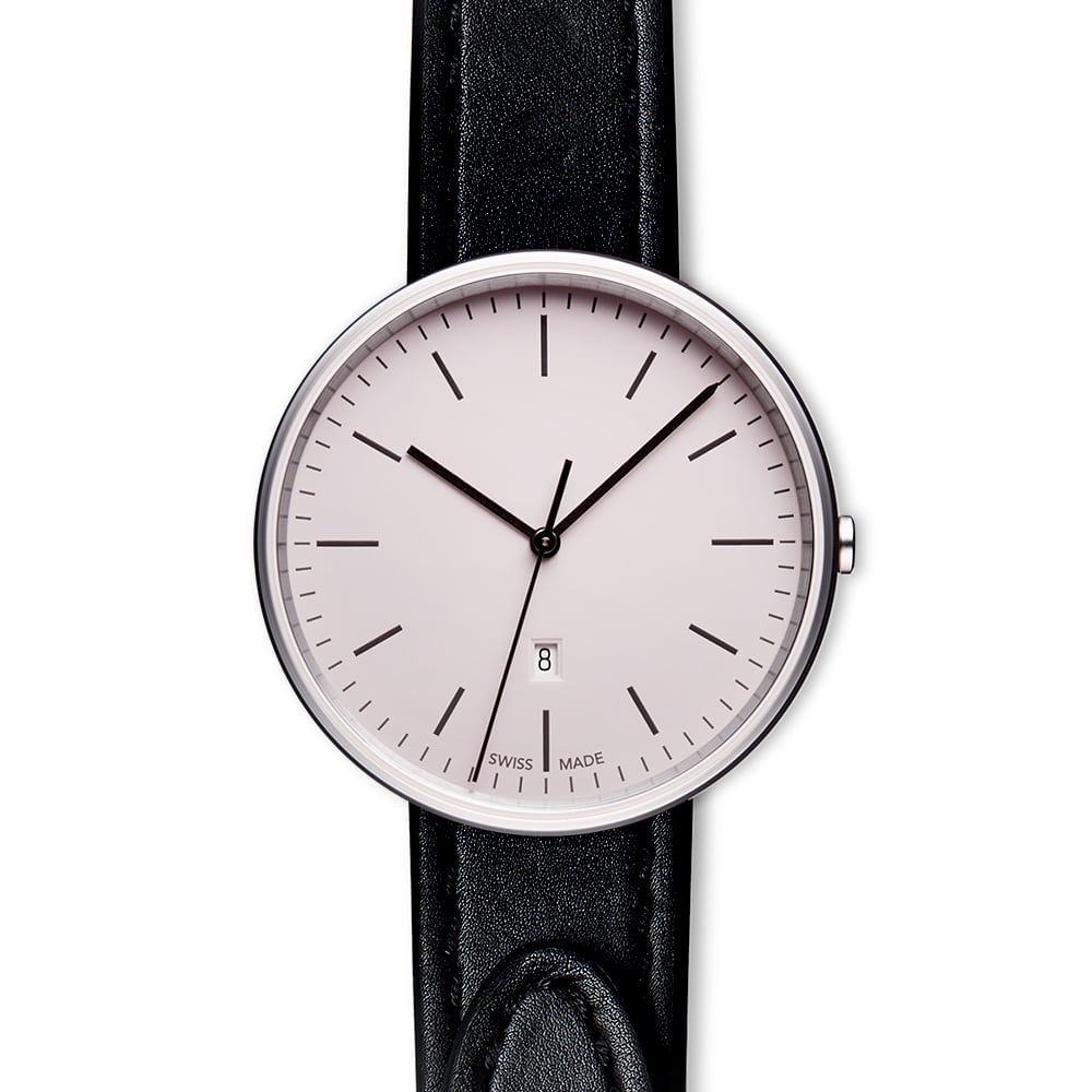 M38 date watch in polished steel
