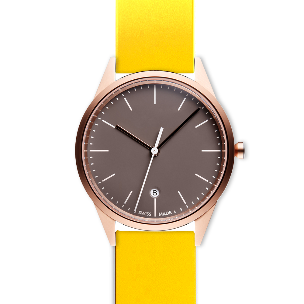 C36 date watch in PVD rose gold
