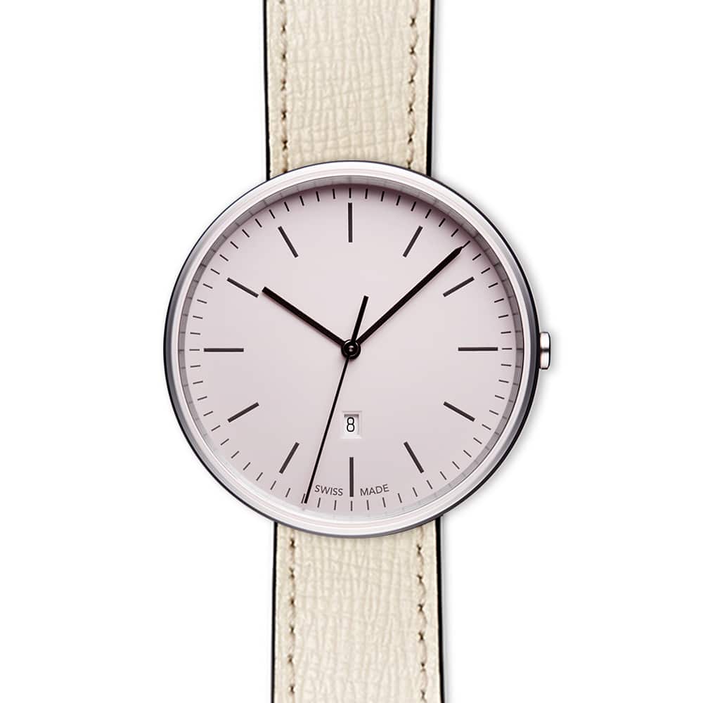 M38 date watch in polished steel