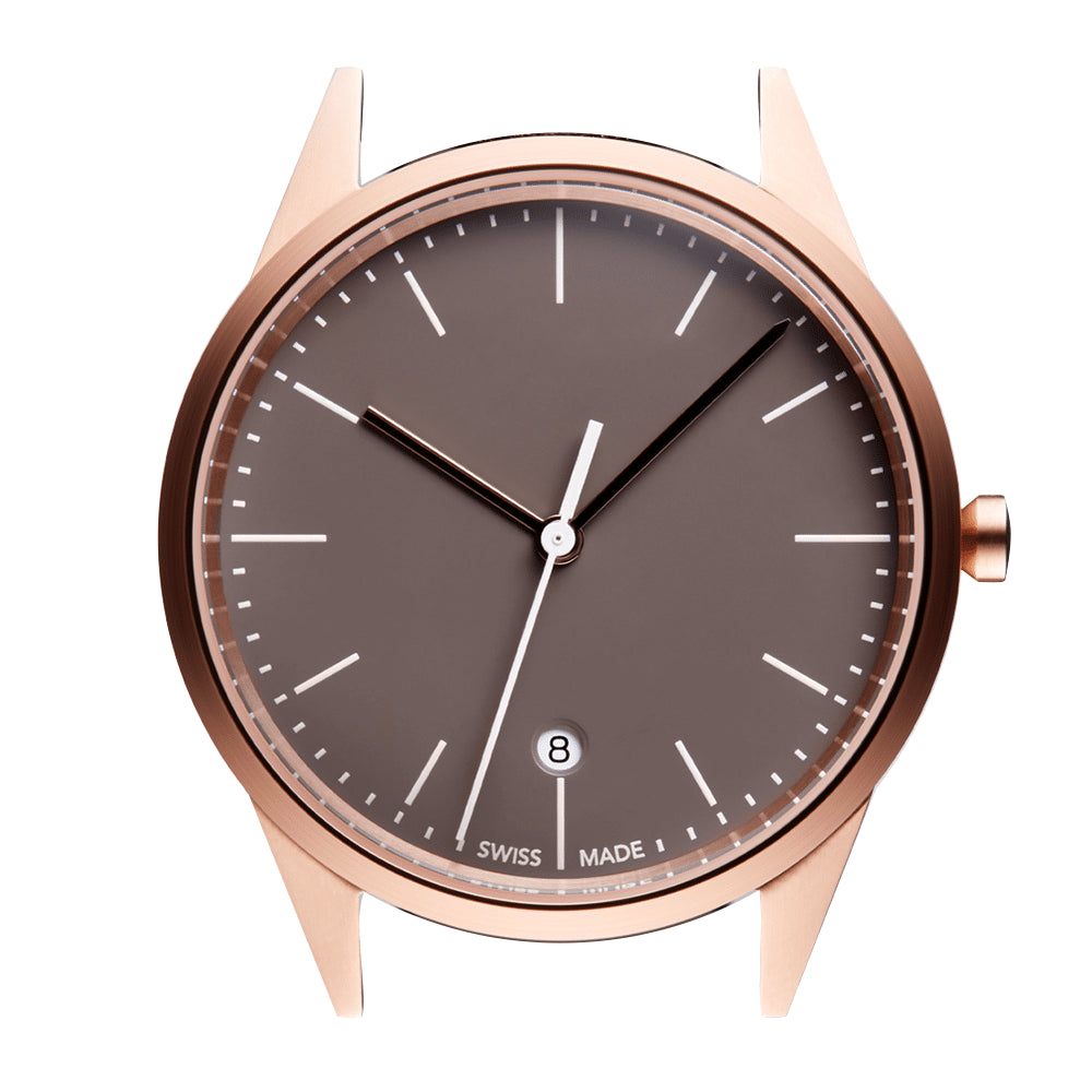 C36 date watch in PVD rose gold