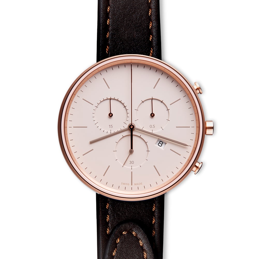 M40 chronograph watch in PVD rose gold