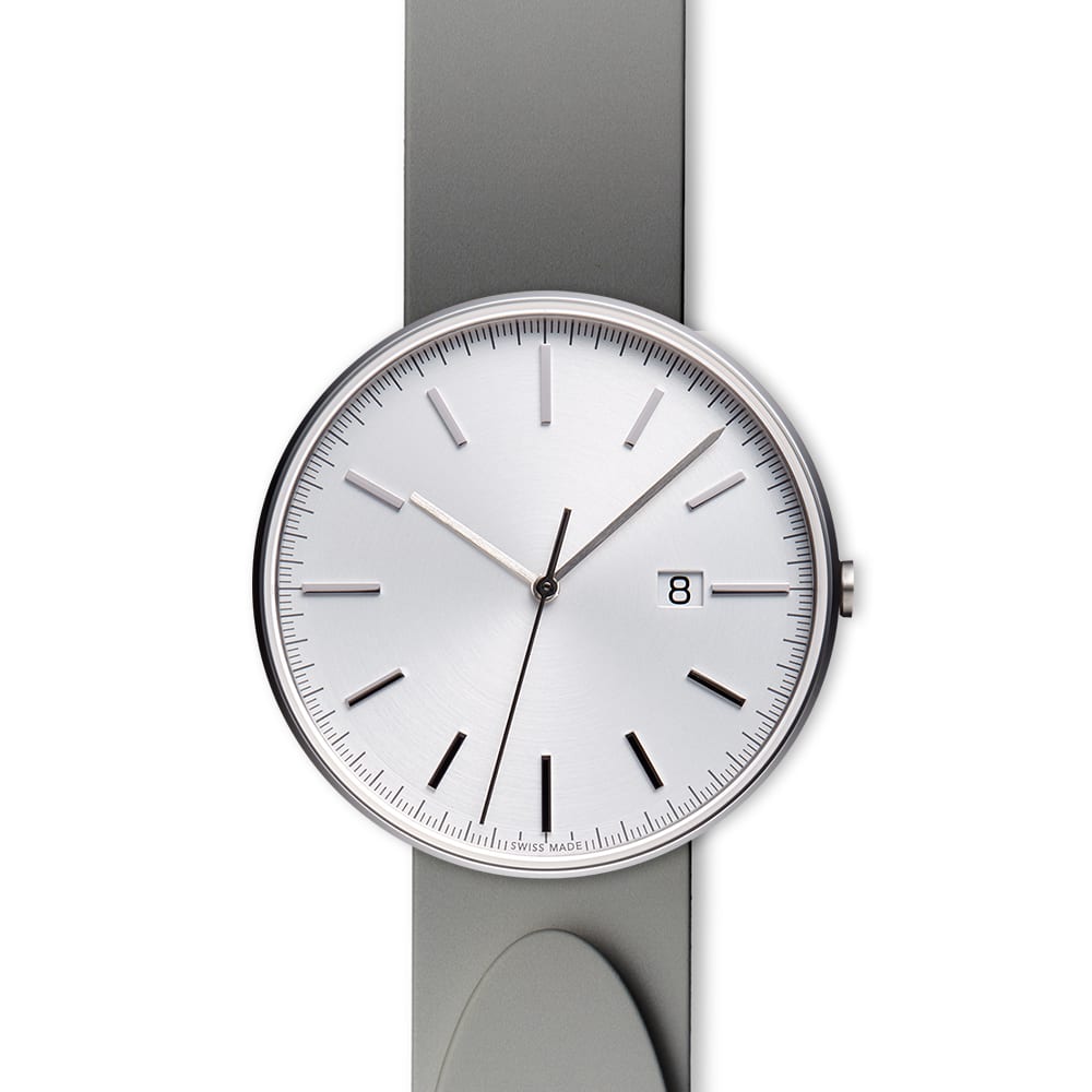 M40 PreciDrive date watch in brushed steel