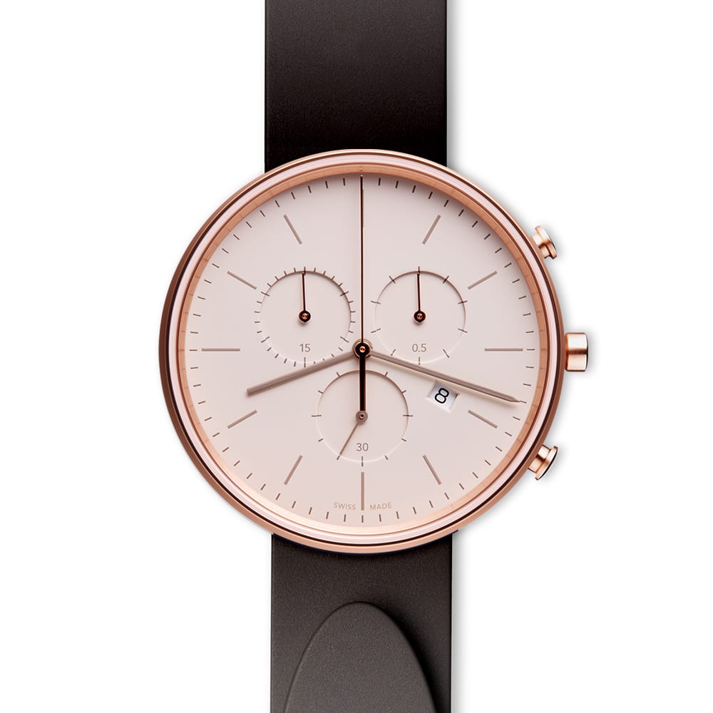 M40 chronograph watch in PVD rose gold
