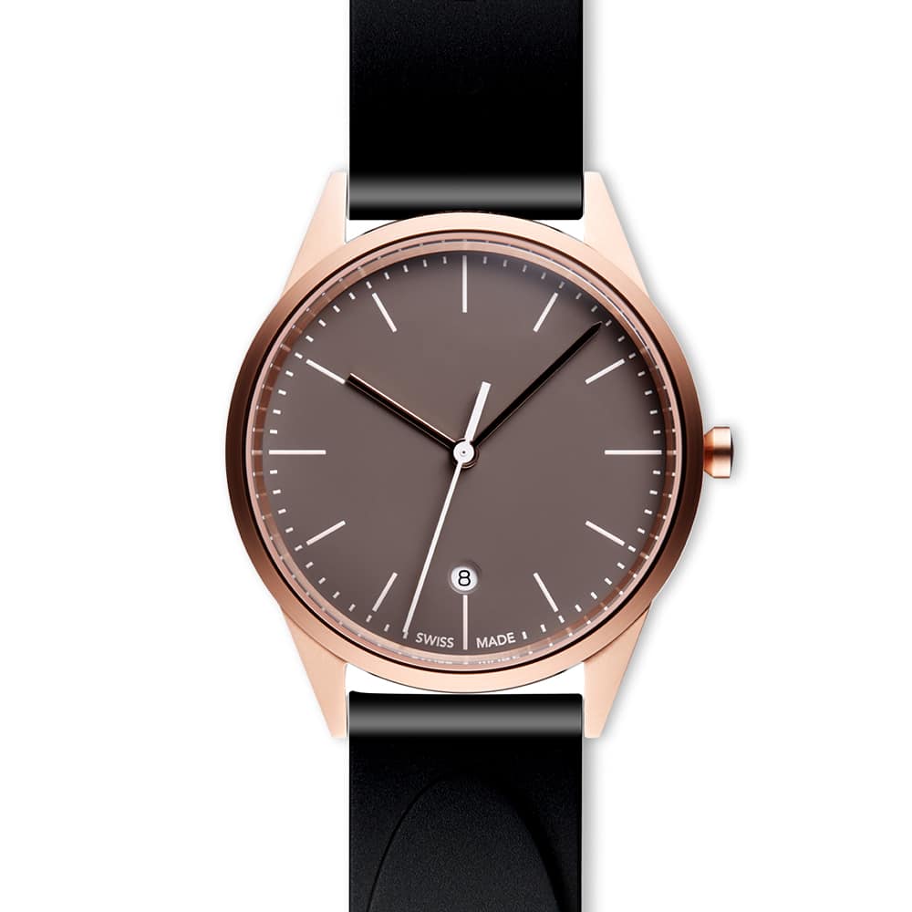 C36 date watch in PVD rose gold