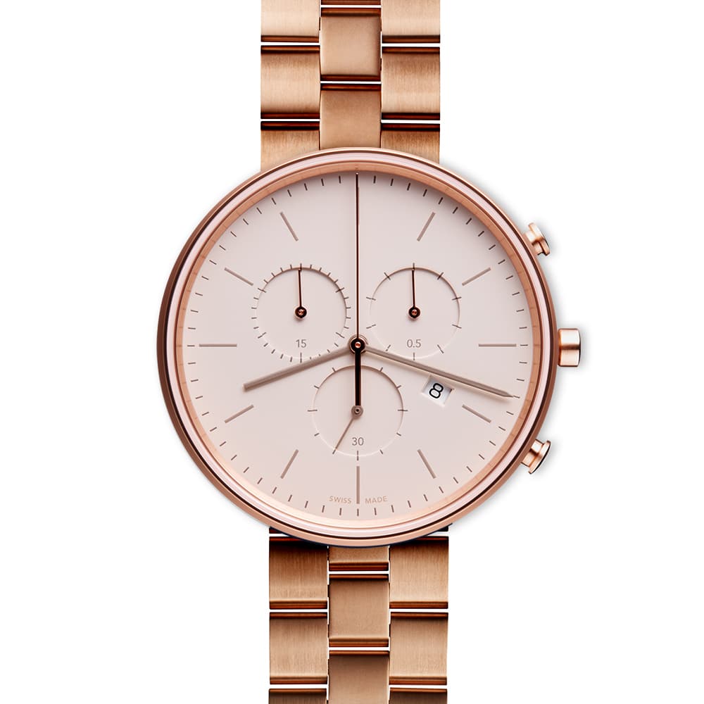 M40 chronograph watch in PVD rose gold