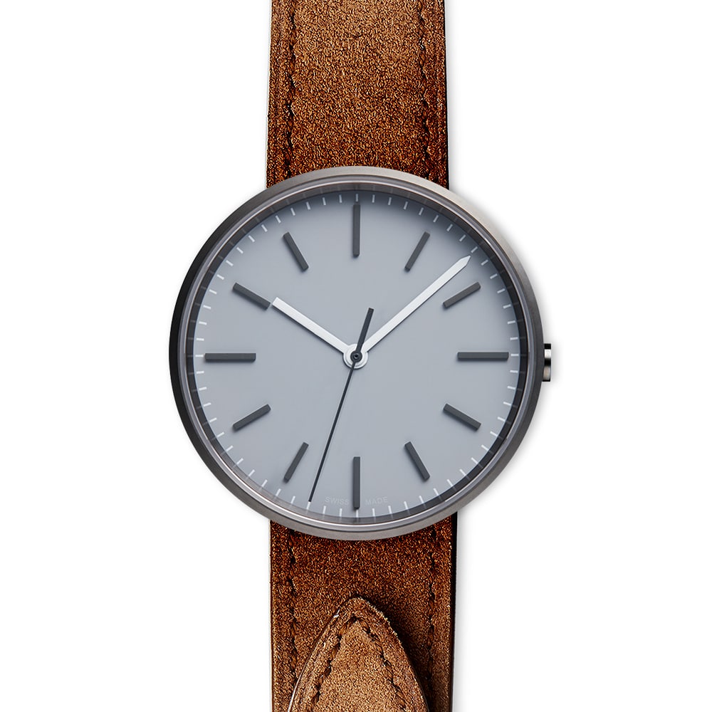 M37 PreciDrive three-hand watch in PVD grey