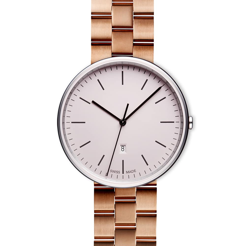 M38 date watch in polished steel
