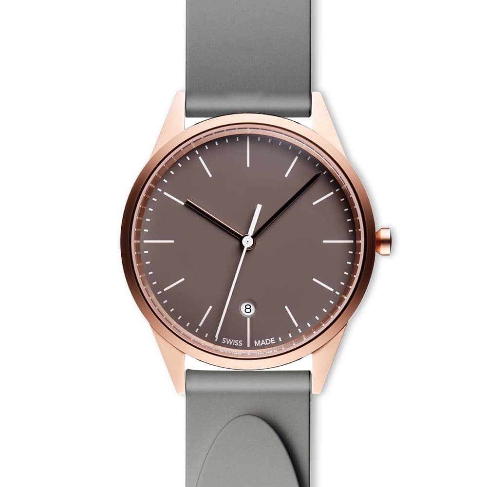 C36 date watch in PVD rose gold