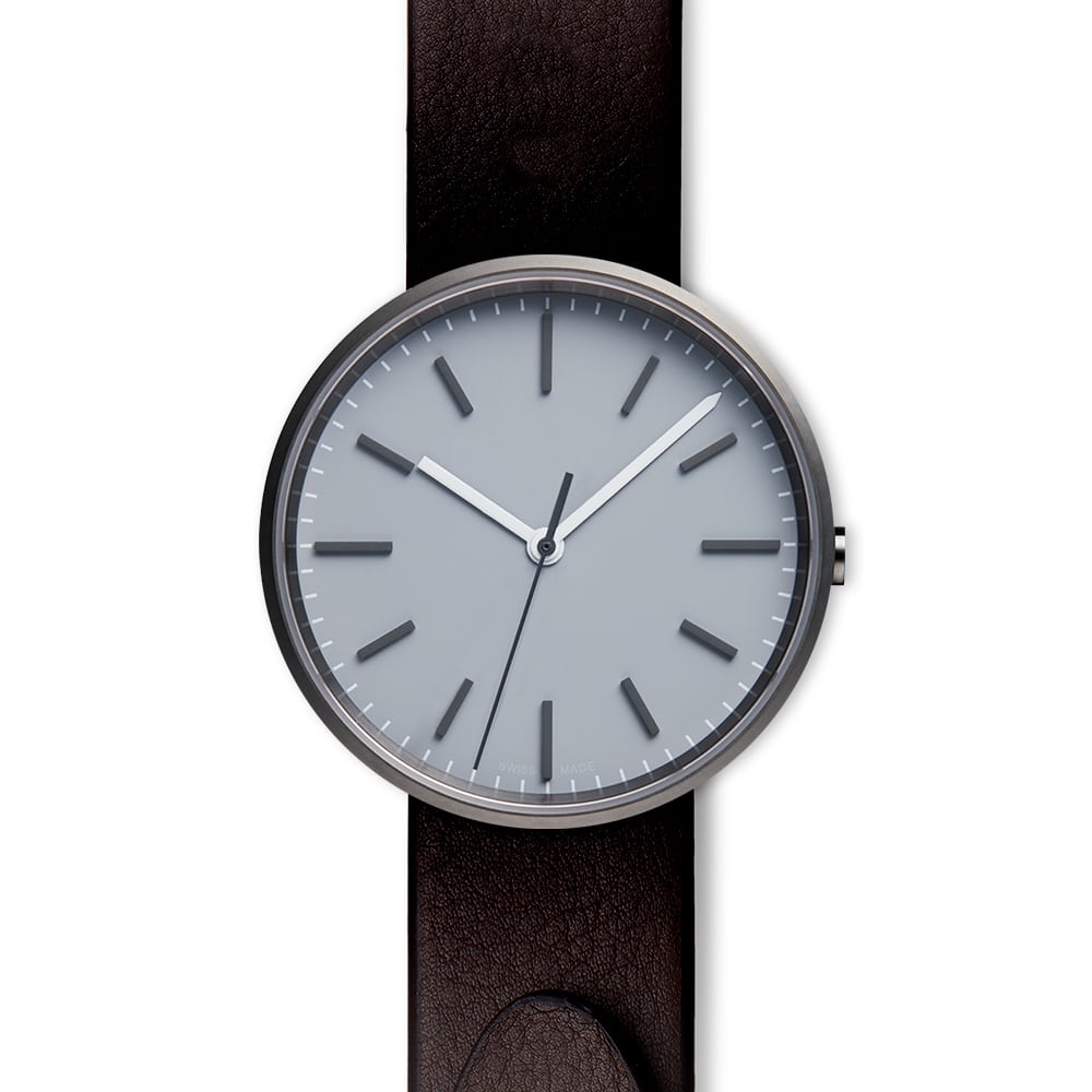 M37 PreciDrive three-hand watch in PVD grey