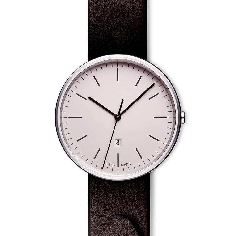 M38 date watch in polished steel