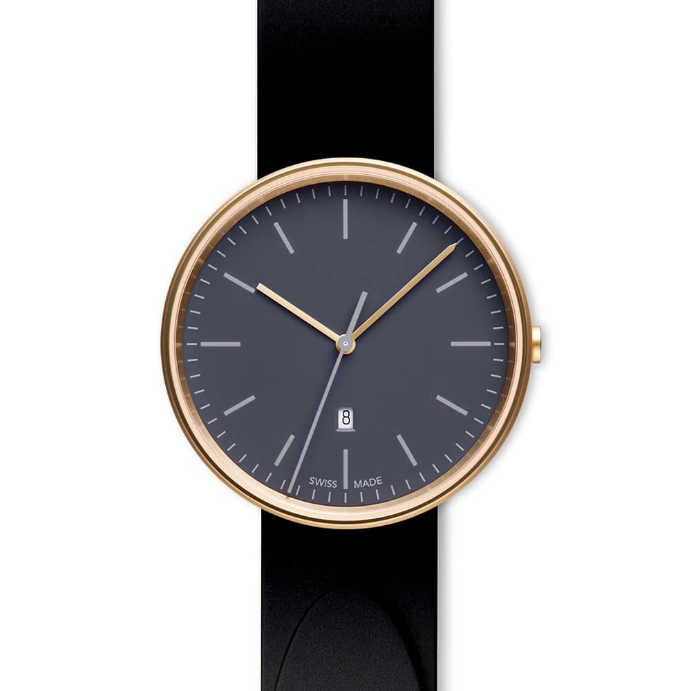 M38 date watch in PVD satin gold