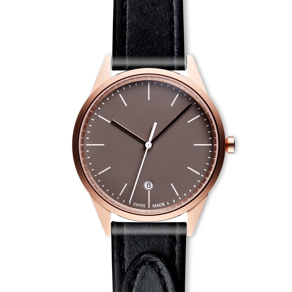 C36 date watch in PVD rose gold