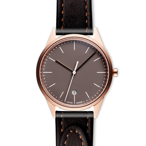 C36 date watch in PVD rose gold