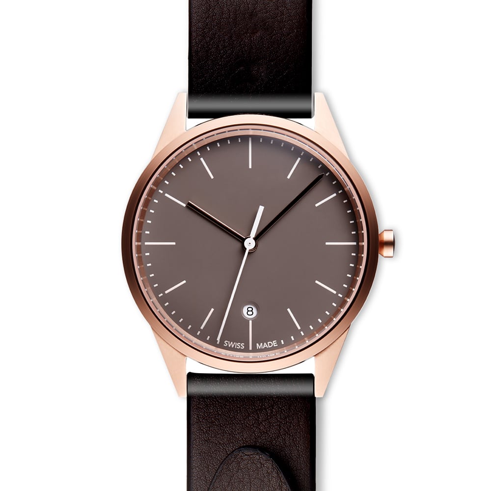 C36 date watch in PVD rose gold