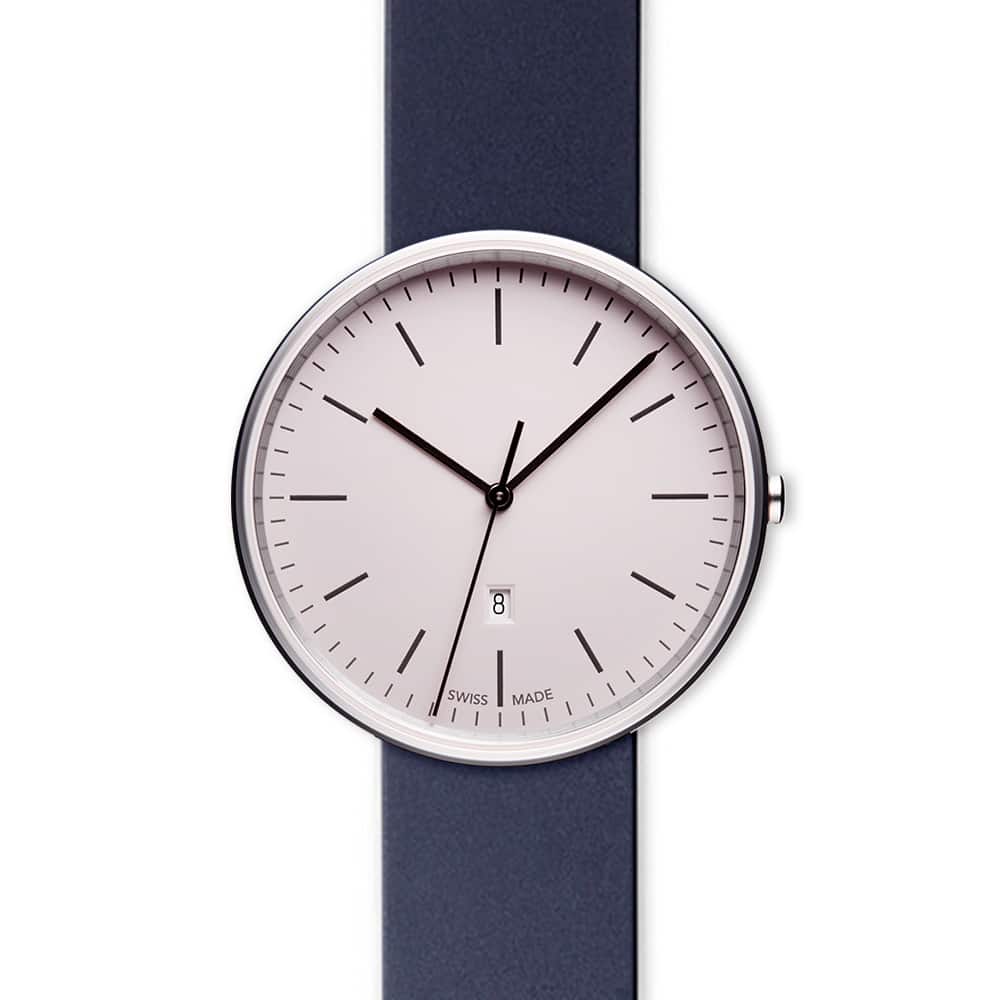 M38 date watch in polished steel